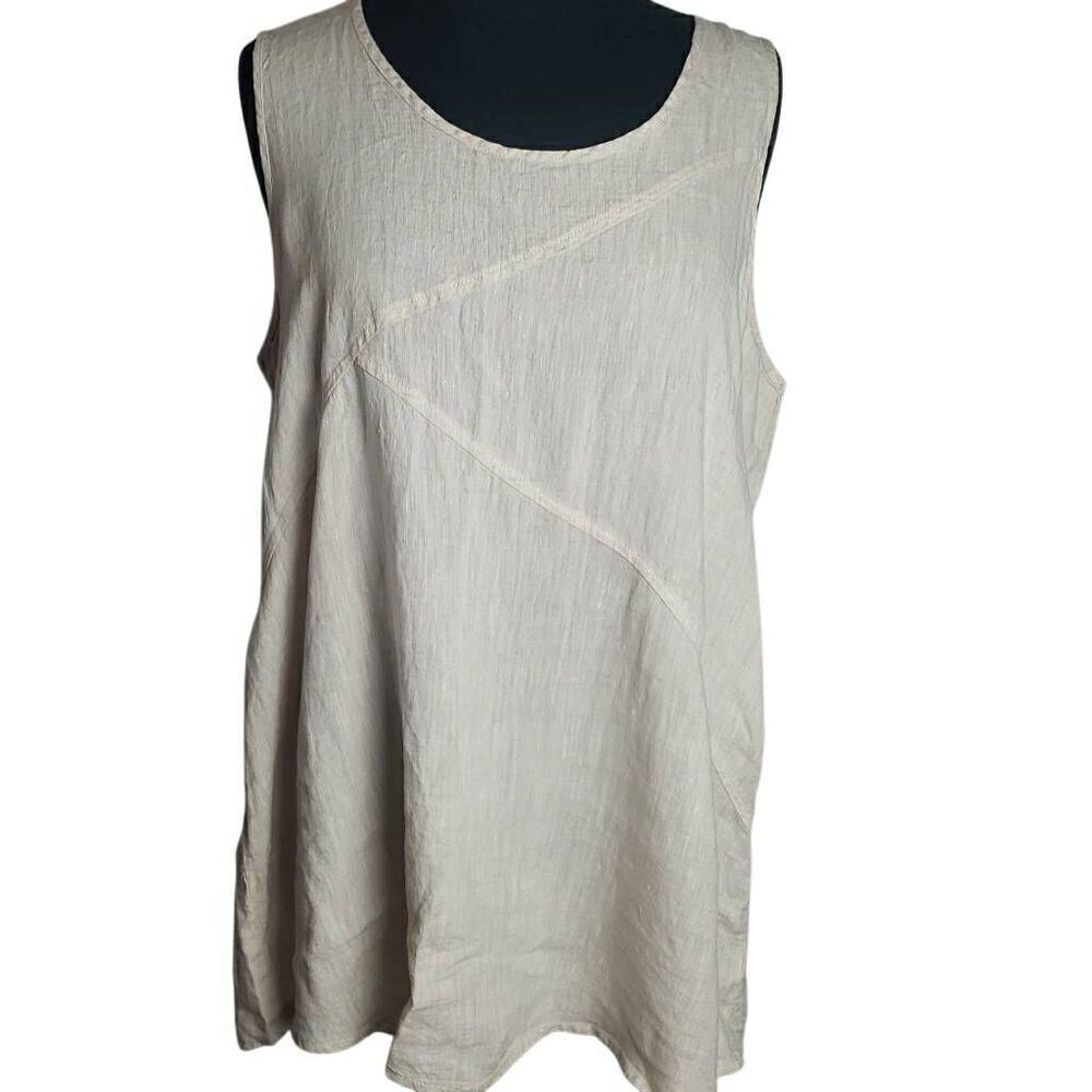 Cynthia Rowley 100% Linen Top‎